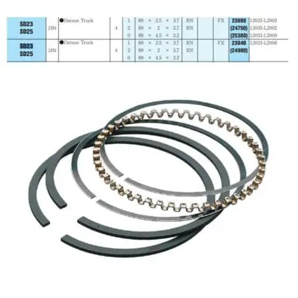 Rings Set (1 PK) Nissan SD23, SD25, 89mm, R42730 AE - STD