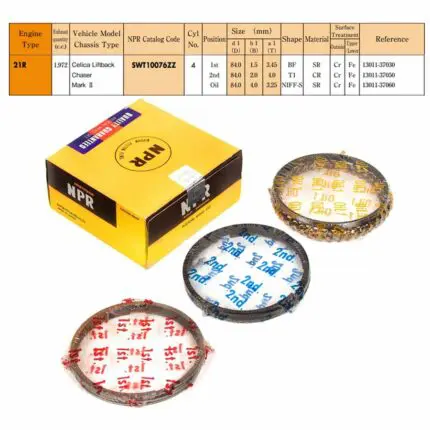 Rings Set Toyota Cressida 21R Eng. 1972CC, 84mm, SWT10076ZZ NPR - STD