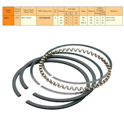 Rings Set Toyota Crown, Super Saloon 4M, 80mm, 9800KX Sealed Power -+.030"/0.75mm