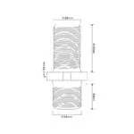 Truck Wheel Stud Bedford, Front, 22mm, LH