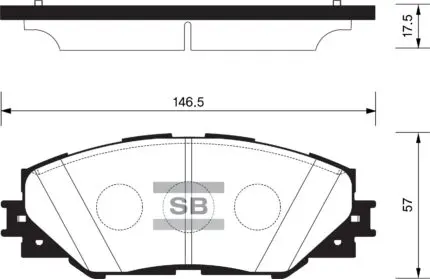 Disc Pads Toyota RAV4 '05-'19 ,Prius '12-'21 (FRONT) SP2138 Hi-Q