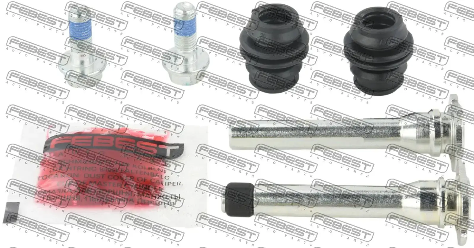 Caliper Guide Pin Repair Kit Nissan Pathfinder R50, Skyline V37, X-Trail T30, T32, Mitsubishi Galant EA2/3/7, Lancer CS3/5/7/9, Honda Accord CW2/3, CR-V RD4, Subaru Forester, Impreza, Legacy (FRONT) Caliper Guide Pin Repair Kit Nissan Pathfinder R50, Skyline V37, X-Trail T30, T32, Mitsubishi Galant EA2/3/7, Lancer CS3/5/7/9, Honda Accord CW2/3, CR-V RD4, Subaru Forester, Impreza, Legacy (FRONT)