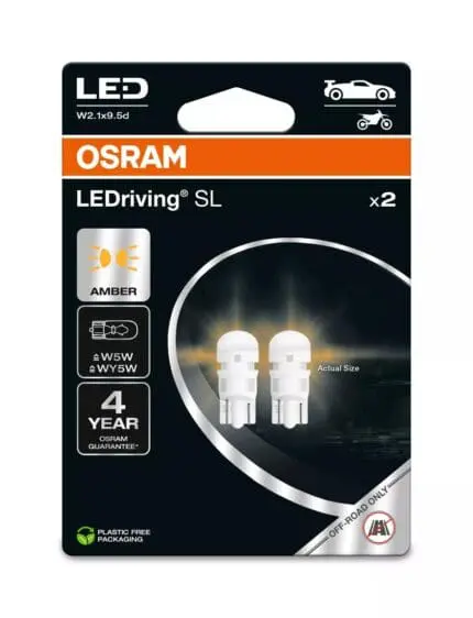 Bulb Osram LEDriving SL W5W YELLOW (2PC)  2827DYP