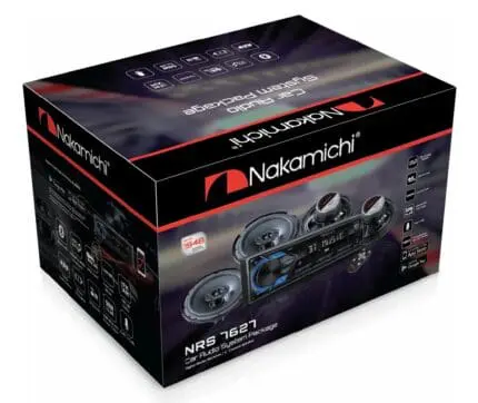 Car Audio System Package w/ Digital Media Receiver/ 6" Coaxial Speaker NAKAMICHI NSR7627