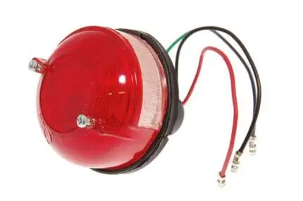 Tail Lamp Round 12V Red Land Rover Series 2,3 '64-'74 LEP