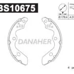 Brake Shoes Suzuki Swift '16-'23 ZC63S, ZC83S, A2L, Ignis '16-'24 K12C (REAR) DANAHER