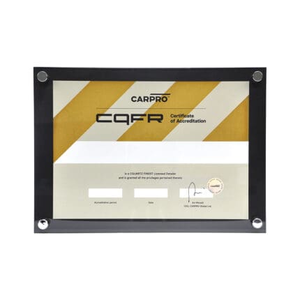 CQFR certificate   frame