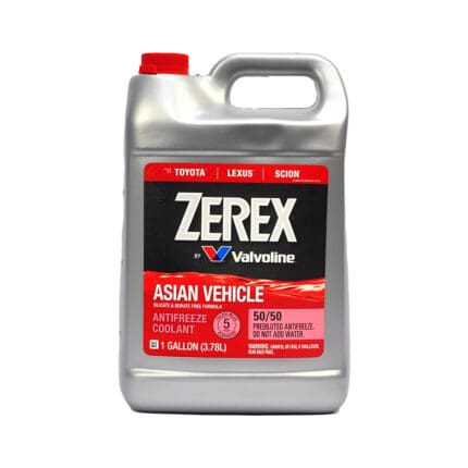 Coolant Zerex Valvoline Asian Vehicle Red 50/50 Gallon