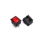 Switch Square Red 22mm x  26mm   KCD4-004-RD