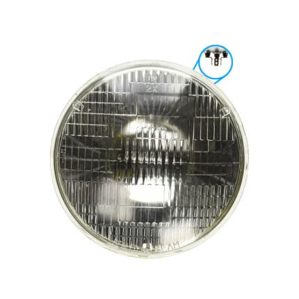 Sealed Beam Round 7  24V 50 40W 3Pin WAGNER 4800