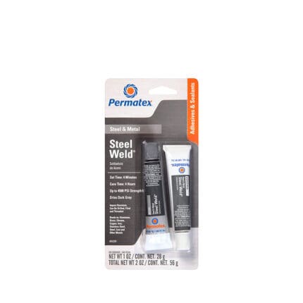 Epoxy Permatex Steel Weld 2Pcs 2oz TOTAL NET WT