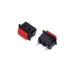 Switch Square Button 13mm X 20mm Red   KCD101-011
