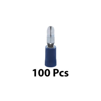 Terminal Blue Bullet Connector Male 100Pcs