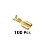 Terminal Copper Female 18x8mm 100Pcs   622-D6 3H