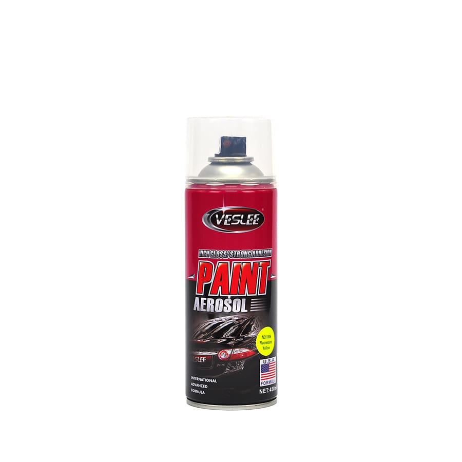 Spray Paint Veslee Fluorescent Yellow High Gloss NO 1005 450ml Spray Paint Veslee Fluorescent Yellow High Gloss NO 1005 450ml