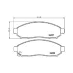 Disc Pads Nissan Navara D40, Serena C25/C26, Frontier, Pathfinder R51 Danaher (Front)