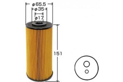 Oil Filter Isuzu Elf  NPR  NKR  NLR  NHR  NMR  NJR  Mazda Titan 4JJ1 Eng 5-10 Ton  Cartridge   OEM