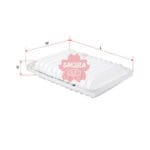 Air Filter Toyota Corolla Fielder, Axio, Altis ’06–22, Noah / Voxy ’07–’21, RAV4 ’08–’19, Vitz ’05–’20, Voxy ’07–ON, Yaris ’05–’16, Yaris / Hybrid ’17–’20  A-3301 Sakura