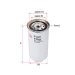 Fuel Filter Nissan  D21  D22  D40  E25  W41  FD33  FD42  FD46  NV350  FC-1807 Sakura