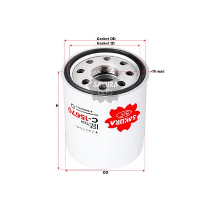 Oil Filter Isuzu D-Max Short C-15671 Sakura