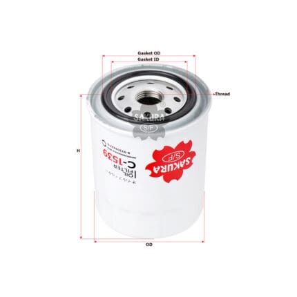 Oil Filter Isuzu D-Max C-1539 Sakura