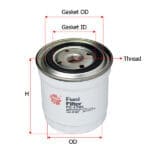 Fuel Filter Mazda B2200 B2500 UF  FC-1706 Sakura