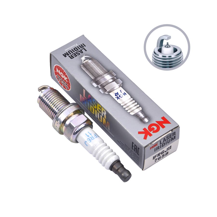 Spark Plug Suzuki Baleno 00'-02', Swift 05'-11', Sx4, Jimny, Grand Vitara, Ignis, Liana, Esteem, Grand Vitara Xl-7, Escudo Diahatsu Sirion IFR6J11 NGK Spark Plug NGK IFR6J11(7658) LASER IRIDIUM-Suzuki, Diahatsu