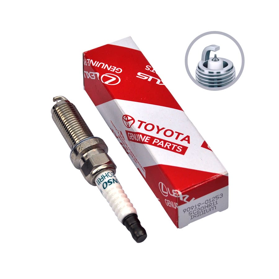 Spark Plug Toyota Corolla N/M, Corolla/Altis, Rav4, Wish, Yaris, Prius/Hybrid, Lexus CT 200h SC20HR11 OEM Spark Plug Toyota Genuine 90919-01253 (SC20HR11) IRIDIUM- Toyota Toyota 1NZ,1/2/3NR,1/2/3ZR