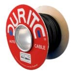 Wire Per Foot 12 Gauge (44/0.30mm) Single Core 28 AMP Black, 0-945-01 Durite