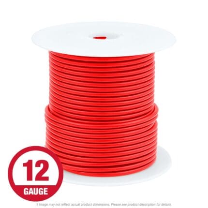 Wire Per Foot 12 Gauge Red (B&B)