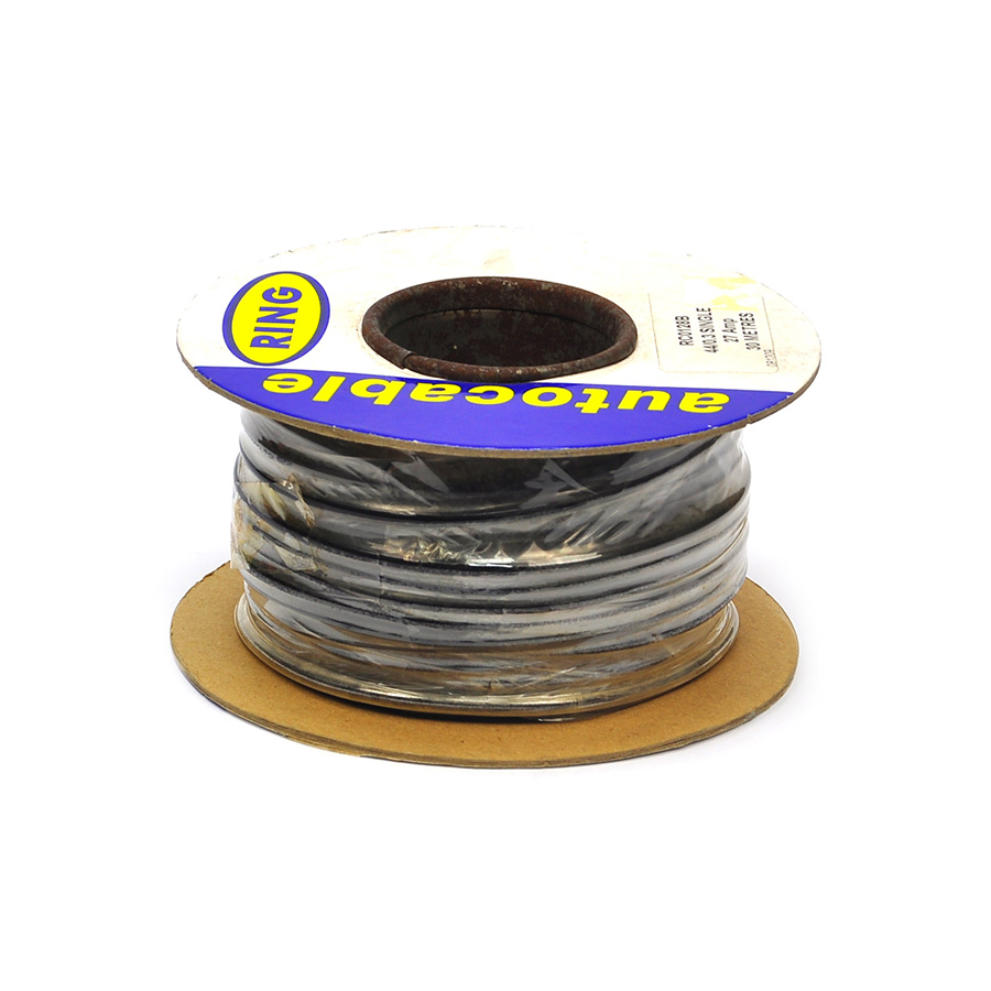 Wire Reel 12 Gauge (44/0.30mm) Single Core 28 AMP 30m(100ft) Black, RC0128B