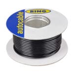Wire Per Foot 10 Gauge (65/0.30mm) Single Core 35 AMP Black, RC0135B Ring
