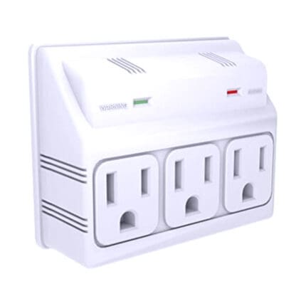 STANLEY 3 WAY SURGE ADAPTER WHITE (3 OUTLET) 33209