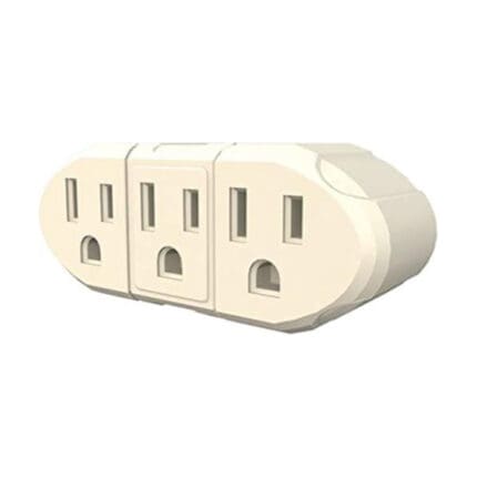 STANLEY 3 WAY WALL SWIVEL ADAPTER BEIGE (3 OUTLET)