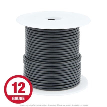 Wire Per Foot 12 Gauge Black (B&B)