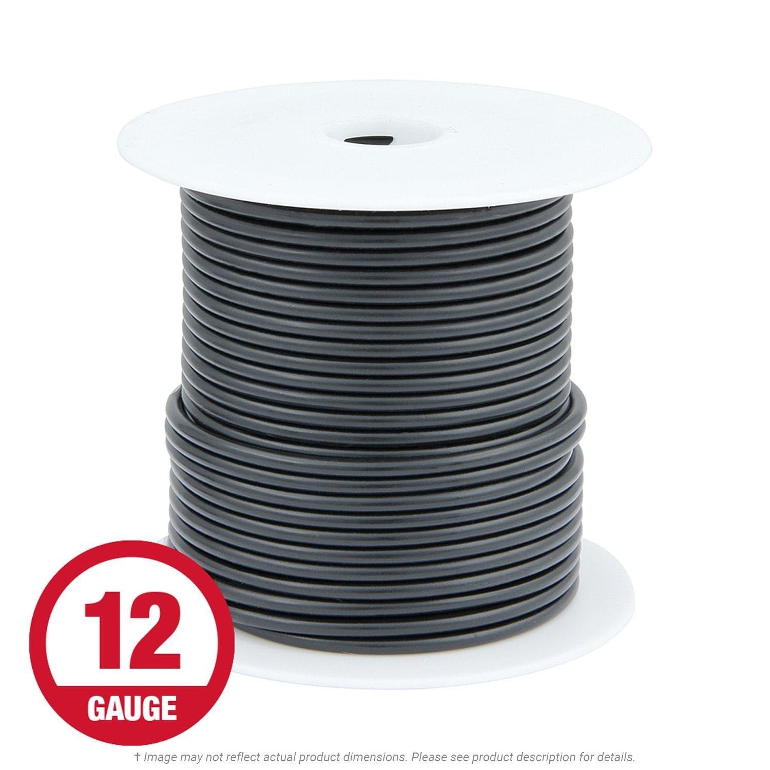 Wire Per Foot 12 Gauge Black (B&B) Wire Per Foot 12 Gauge Black (B&B)