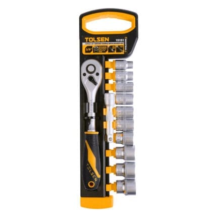 12 pcs 3/8" Drive Ratchet Handle With Socket Set 15151