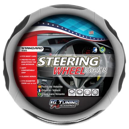 Steering wheel Cover Racing Gray IGT KOKO-22