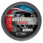 Steering Wheel Cover Holes Mount Black-Gray IGT OV312