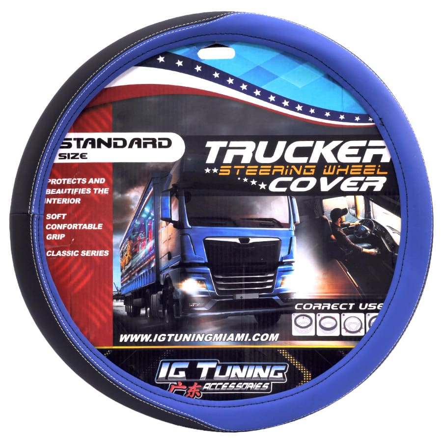 Steering Wheel Cover Truck 20 inch Blue IGT WI-TRUCK-50BL Steering Wheel Cover Truck 20 inch Blue IGT WI-TRUCK-50BL