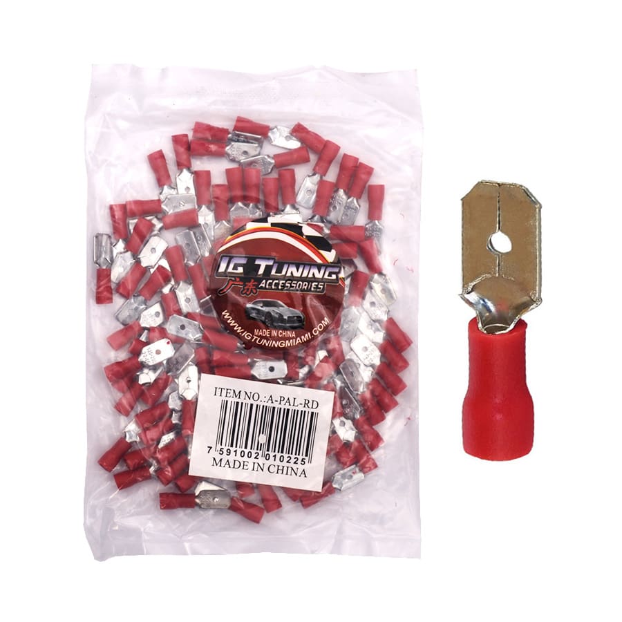 Terminal Red Male 100 Pcs A-PAL-RD Terminal Red Male 100 Pcs A-PAL-RD