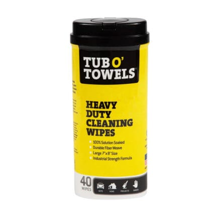 Tub O' Towels Heavy Duty Cleaning Wipes (40 Count) TW40