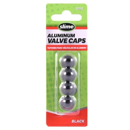 Slime Tire Valve Caps Anodized BLACK 20132