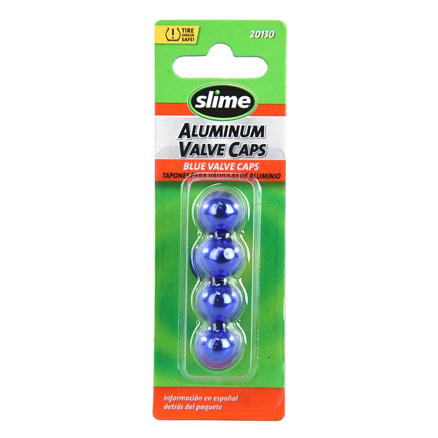 Slime Tire Valve Caps Anodized BLUE 20130 Slime Tire Valve Caps Anodized BLUE 20130