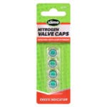Slime Tire Valve Caps Anodized GREEN Nitrogen 20230