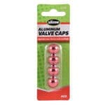 Slime Tire Valve Caps Anodized RED 20129