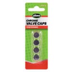 Slime Tire Valve Caps Chrome 2048-A