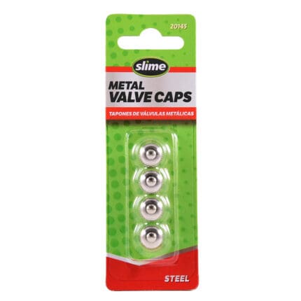 Slime Tire Valve Caps Dome STEEL  20145