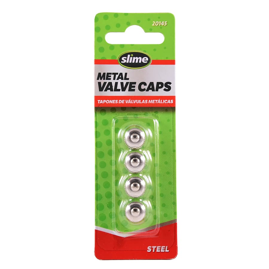 Slime Tire Valve Caps Dome STEEL 20145 Slime Tire Valve Caps Dome STEEL 20145
