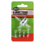 Slime Tire Valve Tool 4-Way w/ Cores 20088